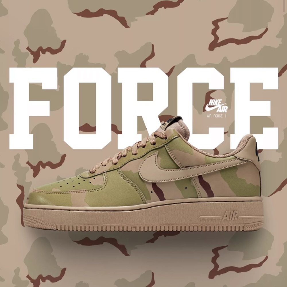 Nike || Mens AIR FORCE 1 CAMO REFLECTIVE size 9 1/2